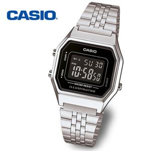 [정품] CASIO 카시오 LA680WA-1B 여성 전자 메탈 손목시계