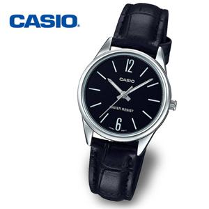 [정품] CASIO 카시오 LTP-V005L-1B 여성 야광 가죽 손목시계