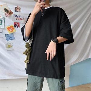 [마물샵] 남성 오버핏 와이드 반팔 티셔츠 여름 반팔티