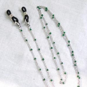 변색X 써지컬스틸 펄그린 체인 안경줄 마스크스트랩