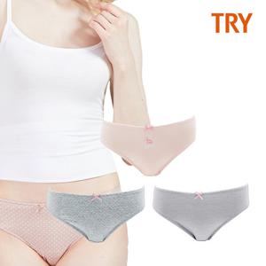 [트라이] 여아 앤스타일 주니어 팬티 3매 세트