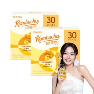 티젠 콤부차 유자 30스틱입X2박스