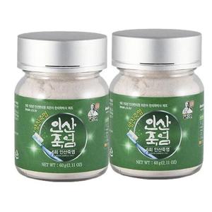 [인산죽염]6회  최은아박사 양치죽염 분말 60g 2개