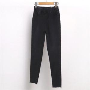 빅사이즈사랑해요 6651L111 밴딩 블랙 데님 진 LO