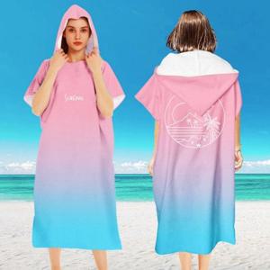 엄지척 4타입 수건 후드 입는 비치타올 바캉스 체온유지