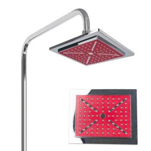 엄지척 해바라기대헤드 사각 레드/욕실 샤워기헤드 고수압