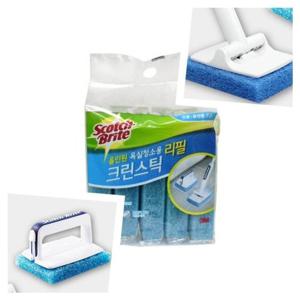 엄지척 3M 리필 크린스틱 5p 타일청소브러쉬 화장실타일청소