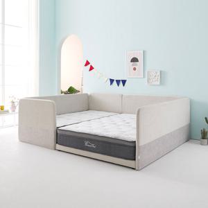 인터데코 높이가 낮아 안전한 침대(패밀리형 Q+S,가드3개) 포켓라텍스매트 TP815