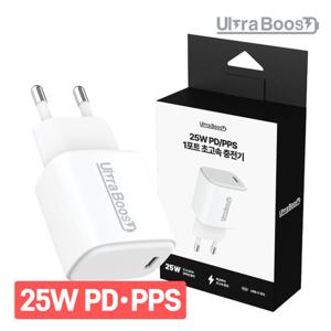 울트라부스트 울트라부스트  25W PD/PPS 1포트 초고속 충전기 (ULTPD25W1P)
