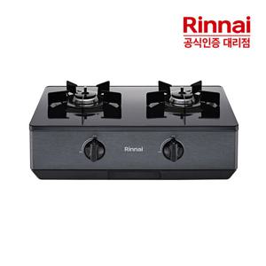 린나이 린나이 2구 가스레인지 RT-1070J 전면AA건전지 새틴티타늄 HM