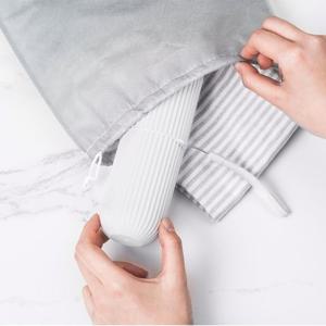 엄지척 클리어 휴대용 칫솔 케이스 양치컵 화이트