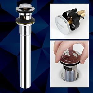 엄지척 D-자동팝업 분리형 세면대원터치 폼업마개 배수관수리