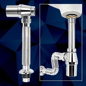 엄지척 D-주름관 망치트랩 피트랩 세면대부속 벽 배수호스 관