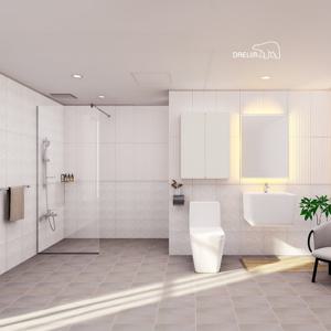 대림바스(본사직영) [웨딩페어 단독혜택]대림바스 코지스퀘어 LED사각거울 거실욕실 리모델링