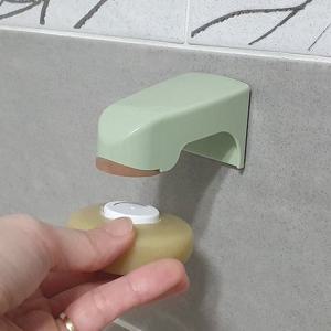 엄지척 비눗갑 홀더 받침 부착식 자석 비누 받침대 비누걸이