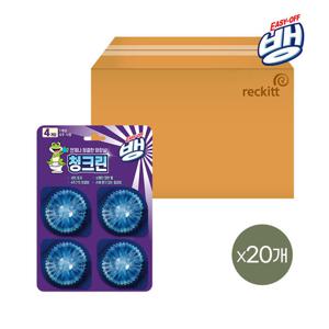 이지오프뱅 이지오프뱅 청크린 드롭 변기세정제 4개입 x20개