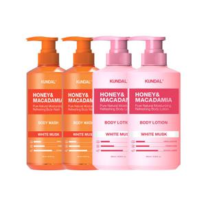 쿤달 쿤달 퓨어 바디워시 화이트머스크 500ml x2개+바디로션 화이트머스크 500ml x2개