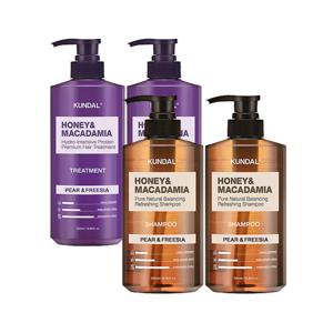 쿤달 쿤달 네이처 샴푸 페어앤프리지아 500ml x2개+트리트먼트 페어앤프리지아 500ml x2개