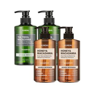 쿤달 쿤달 네이처 샴푸 아카시아모링가 500ml x2개+딥클렌징 지성샴푸 아카시아모링가 500ml x2개