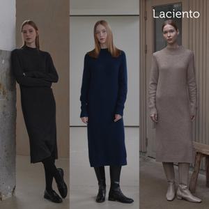 [[론칭가 99000원] 라씨엔토 Winter 라쿤 울 블렌드 니트 원피스 1종