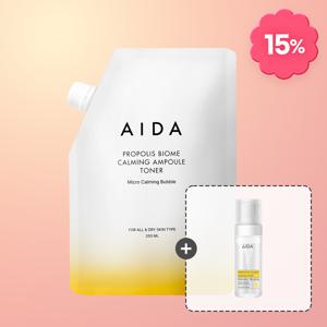 [투비리본PICK]프로폴리스 바이옴 진정 앰플 토너 리필 대용량 350ml 1EA(증정: 버블공병 155ml)