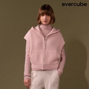 [런칭가359000원]에바큐브 25FW 캐시미어 100 후드베스트