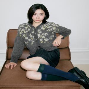 [ZOOC] 알파카 블렌드 라운드 가디건 (Z254KSL017)