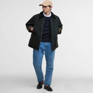 바버 25FW 남여공용 블랙 Rollback OS Bedale 캐주얼 패딩 자켓 URJU5F023 BK