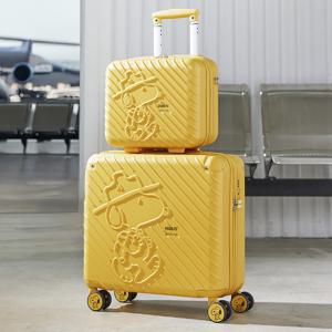 피너츠 X 큐랑 시애틀 스누피 캐리어 기내용 미니 레디백 세트 12인치 18인