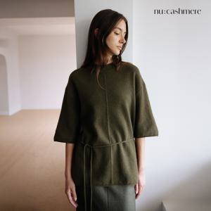 [런칭가 139000원]누캐시미어 25FW 라쿤울블렌드 하프 풀오버