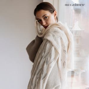 누캐시미어 25FW 캐시미어100 레이스숄