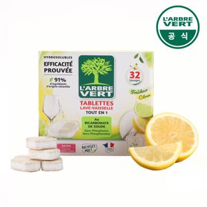 라브르베르 식기세척기 전용세제 올인원 타블렛 레몬(32ea)