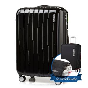 [아메리칸투어리스터][커버+방수파우치+신발파우치증정]25인치캐리어 ROCKFORD SP 69 BLACK BG909002