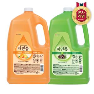 자연퐁 리필 3.92L x 2개 (솔잎/오렌지 택1)