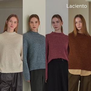 [론칭가 99000원] 라씨엔토 울 알파카 블렌드 홀가먼트 니트 1종