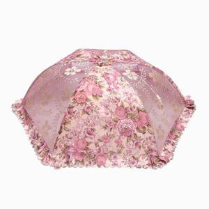 플라워 원터치 밥상보(퍼플)/ 우산형식탁덮개