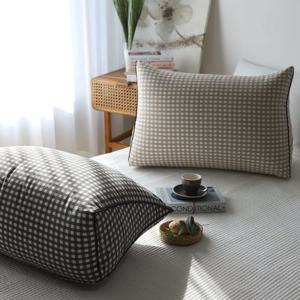 준앤종 삼각 등받이 쿠션 대형 베개 미니체크 삼각쿠션