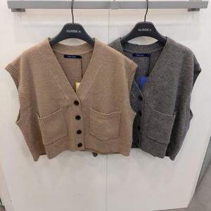 [클라이드앤]클라이드엔 여성 크롭 베스트 가디건 FMDSW933F