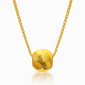 [한국금다이아몬드] *당일출고* 순금 24K 할로우 컷팅 볼 소방 목걸이 18K장식