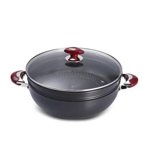 국산 금성 찜솥 양수냄비 야채 만두 떡 찜기 28cm