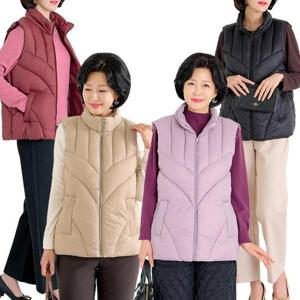 [엄마옷 로즈맘] 채영하이넥패딩조끼