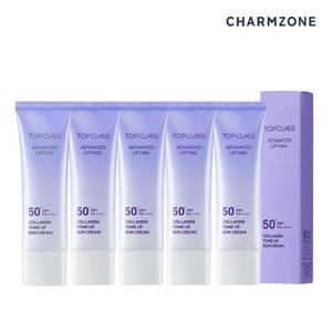 참존 탑클래스 어드밴스드 리프팅 톤업 선크림 SPF 50+ PA++++ 5개