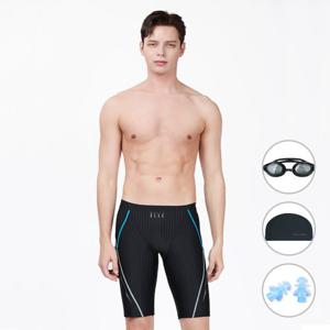 [4종세트] 베이직엘르 남성 5부 사각 실내수영복 BEZ-S405K