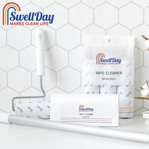 스웰데이 사선컷팅 테이프크리너 19종 (핸들+거치대+밀대+리필16P)