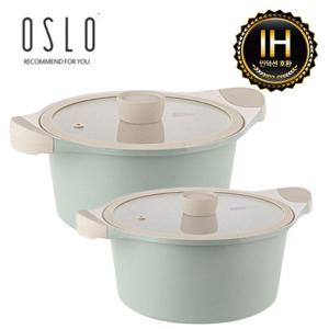 오슬로(OSLO) 마린 세라믹인덕션냄비 2종(B)SET(20+24)