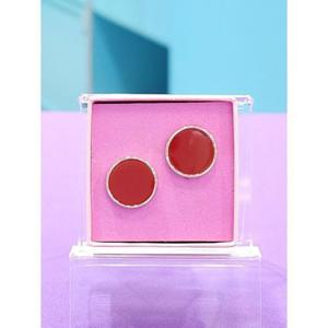 로뎀 세이브존05 레드 자만옥 은침 귀걸이1 RDC24030044