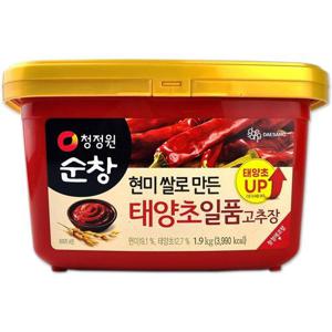 [코스트코] 청정원 순창 현미쌀로 만든 태양초 일품 고추장 1.9kg 1개