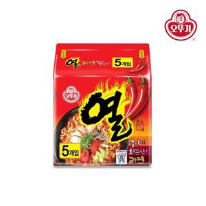 [오뚜기] 열라면 (120GX5봉) x 8개