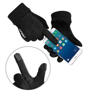 겨울 방한 골프 테니스 스포츠 터치 장갑(블랙) (W9A7B9D)