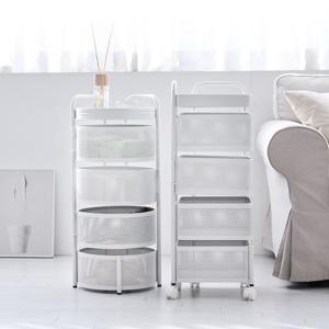 [10%적립+10%할인][무료배송][홈앤하우스] 360도 회전하는 이동식 4단 서랍 트롤리 (사각/원형)